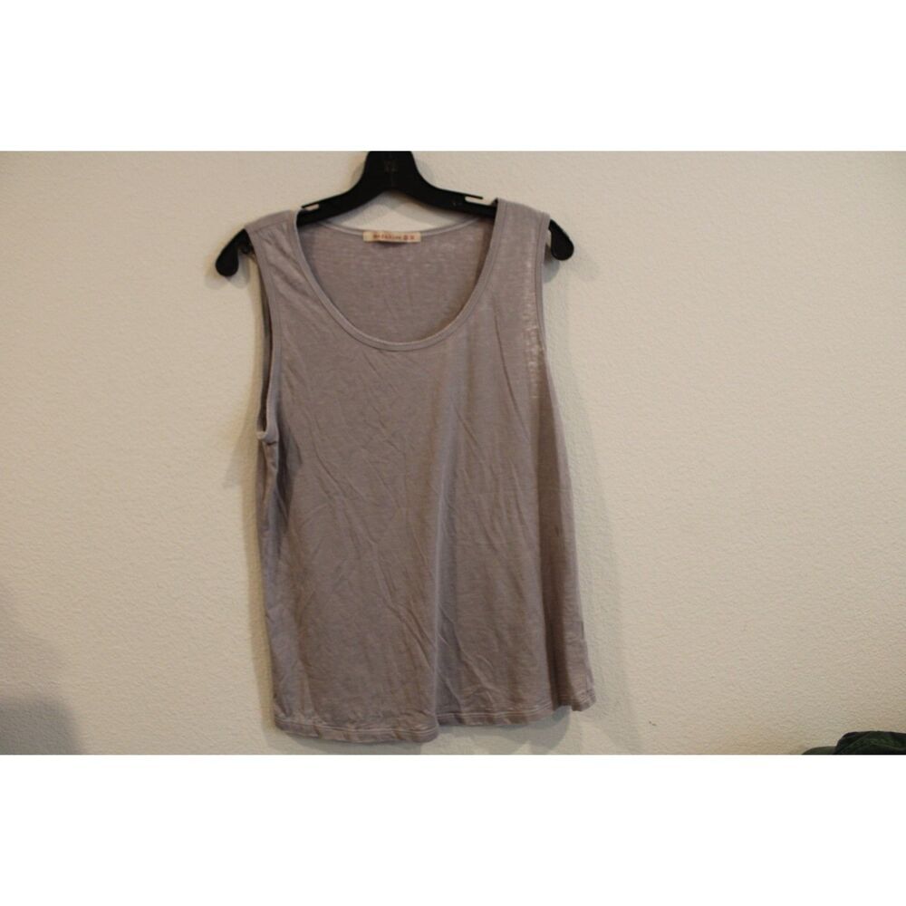 Wearables size medium light gray burnout tank top small mark shown